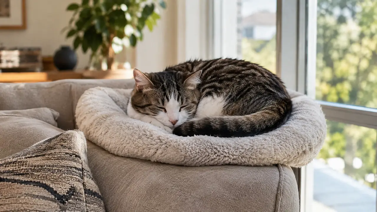 How to Set Up a Warm, Easy-Access Sleeping Spot for an Arthritic Cat